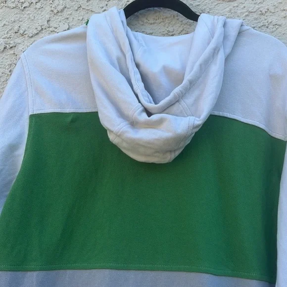 Oakley Striped Hooded Zip up Sweatshirt Grey/Green/Cream Mens Size M - Picture 6 of 7